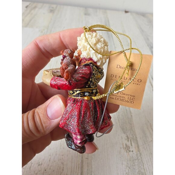 Drolleries d henderson Santa present dog ornament Xmas tree demdaco - Picture 5 of 9